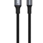 S-link Armor ML-01 1.2m Lightning to M AUX Örgülü Metal Başlıklı Siyah Ses Kablosu