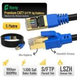 Feny FN-CAT7LS05 10GBPS İnternet 600MHZ 5 Metre CAT7 Gold Patch Kablo (Yanmaz- yüzde 100 Saf Bakır) - Görsel 2