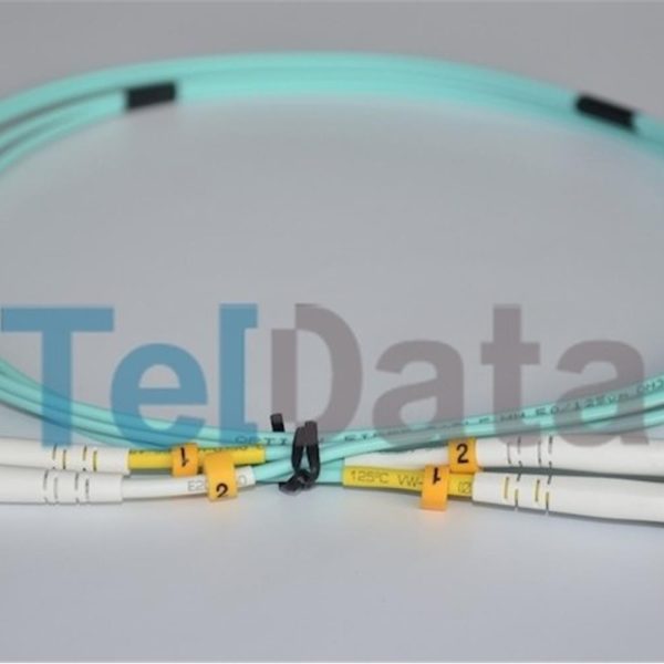 TELDATA TLD-LCLCOM21 LC-UPC-LC-UPC MM DX OM3 1 METRE FIBER OPTIK PATCHCORD