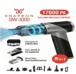 Snapron SNV-3000 17000PA 2000Mah 15in1 Güçlü Vakum Ve Üflemeli Şarjlı Katlanabilir Araç Süpürgesi - Görsel 2