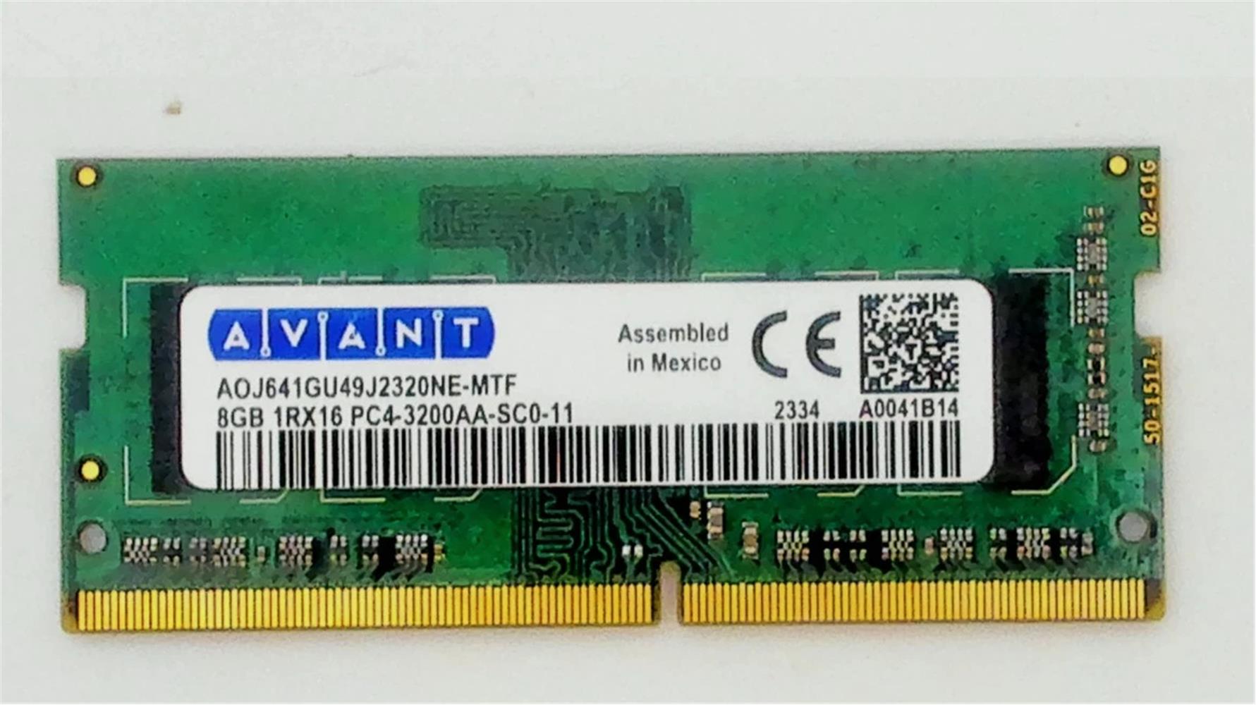 120163 Avant DDR4 8GB 3200MHZ SODIMM Notebook Ram - Görsel 1