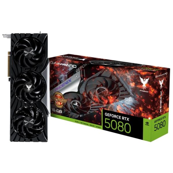 Gainward GeForce RTX5080 Phoenix GS V1 16GB GDDR7 256Bit Gaming Ekran Kartı (NE75080S19T2-GB2031C)