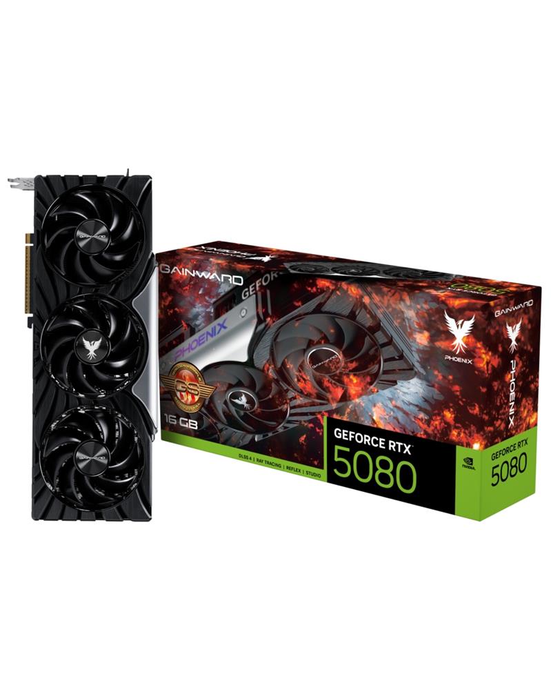 120388 Gainward GeForce RTX5080 Phoenix GS V1 16GB GDDR7 256Bit Gaming Ekran Kartı (NE75080S19T2-GB2031C) - Görsel 1