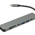 Frisby FA-7662TC USB Type-C™ - HDMI + SD-TF + USB 3.0 Adaptör + PD Şarj