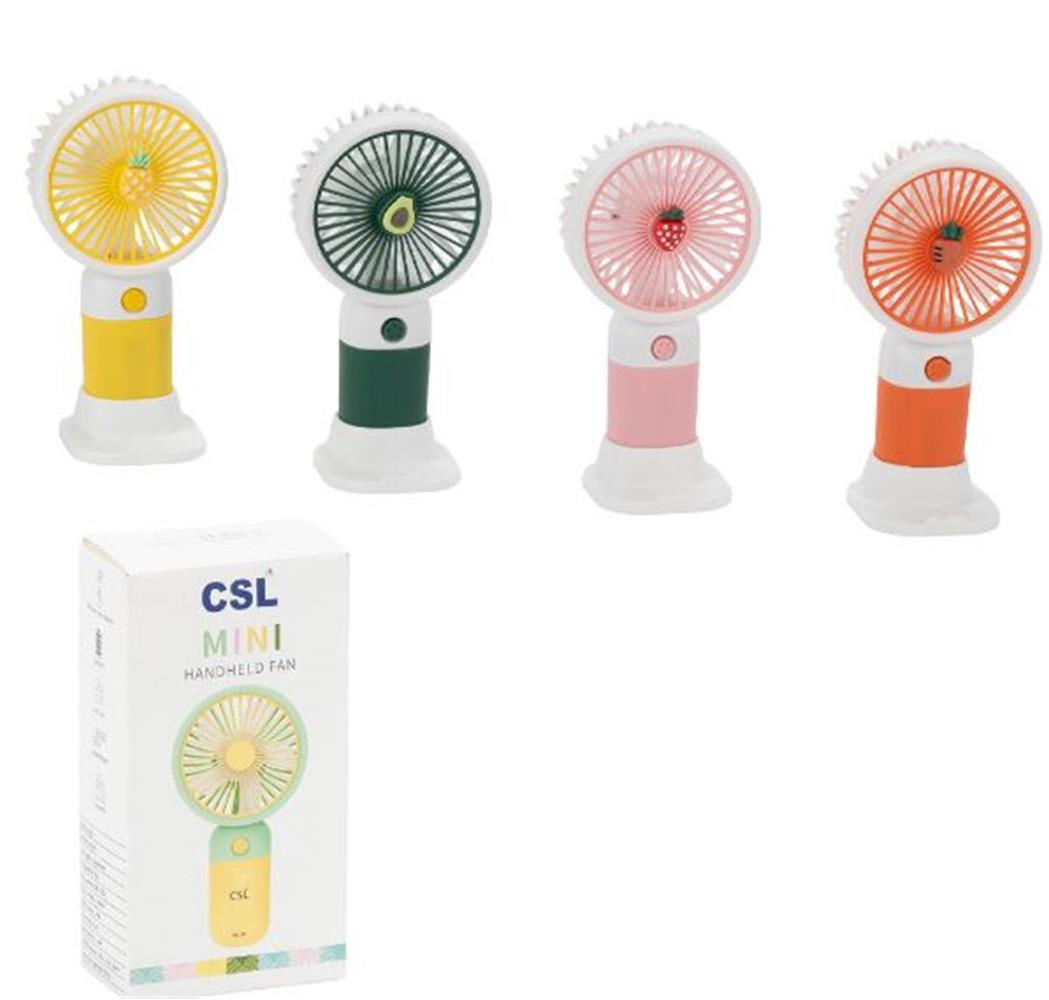 120545 CSL CS-38 Şarjlı Mini Fan Sarı - Görsel 1