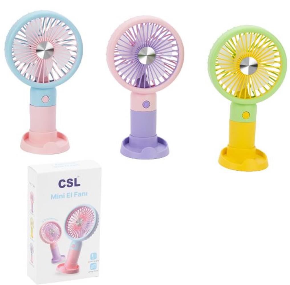 120557 CSL XF Şarjlı Mini Fan Pembe - Görsel 1
