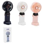 CSL F100 Şarjlı Mini Fan Pembe - Görsel 2