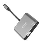 S-link SL-USB-C85 4 in 1 Type C to, PD+HDMI+VGA+USB3.0 Çevirici Hub Adaptör