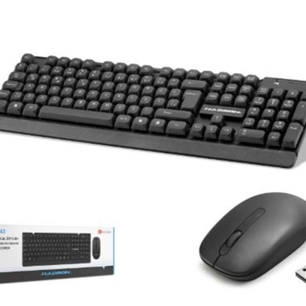 HADRON HD843 Kablosuz Klavye ve Mouse Seti - Siyah