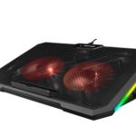 Addison Rampage AD-RC12 CLAW Siyah 2 Fan 2 USB RGB Işıklı 15"-17" Notebook Soğutucu Stand