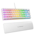 Rampage ALLY K11 Beyaz Rainbow Q Gaming Oyuncu Klavye Bilek Destekli Blue Switch