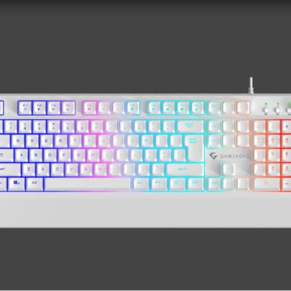 Gameagle GE2008 Frost Blade RGB Membran Beyaz Oyuncu Klavyesi