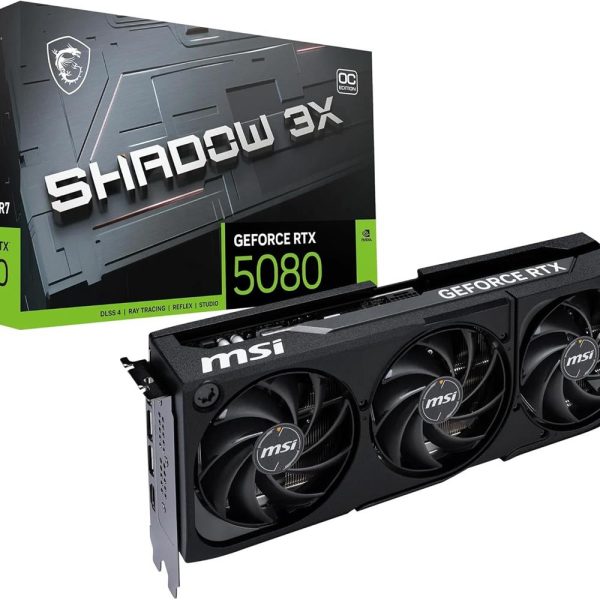 Msi Geforce RTX5080 Shadow 3X OC 16GB GDRR7 256 B DX12 PCIE 5.0 X16 (3XDP 1XHDMI) Ekran Kartı