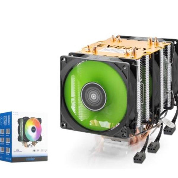 NODAR ND2605 CPU Kule Tipi İşlemci Soğutucu Üç Fanlı 90 mm Siyah