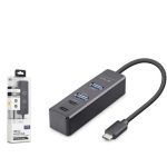 iETOP TU1009 Type-C 3.2 Gen2 Hub 4 Port 10 Gbps Siyah
