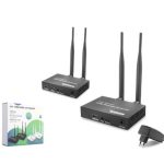 HADRON HDX1444 Kablosuz HDMI Görüntü Aktarım Seti Loop-Out IR 1080p 200 m Siyah