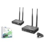 HADRON HDX1443 Kablosuz HDMI KVM Görüntü Aktarım Seti Loop-Out IR 1080p 300 m Siyah - Görsel 2