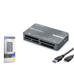 iETOP C308 USB 3.2 Gen1 All in One Kart Okuyucu CF SD MicroSD MS XD 5 Gbps Siyah - Görsel 2