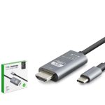 HADRON HDX7853 Type-C to HDMI Görüntü Kablosu 4K 30 Hz 1.8 m Gri