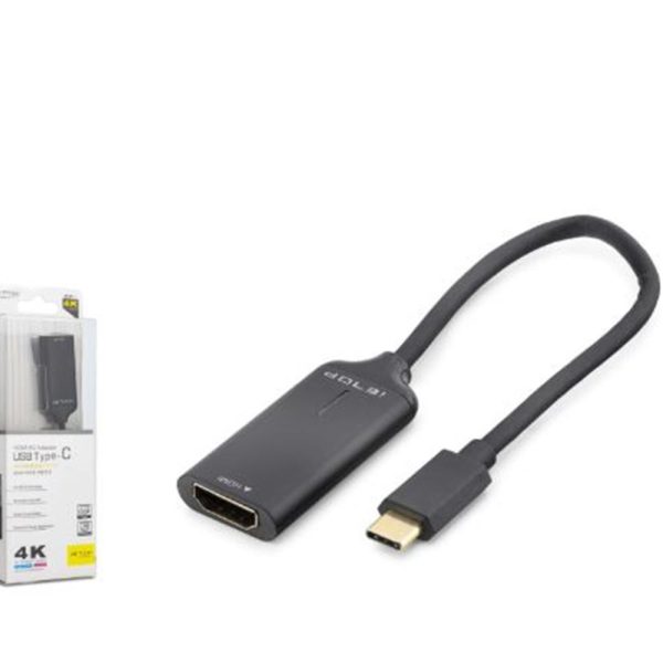 iETOP HDX7898 Type-C to HDMI Görüntü Dönüştürücü 4K 30Hz 20 cm Siyah