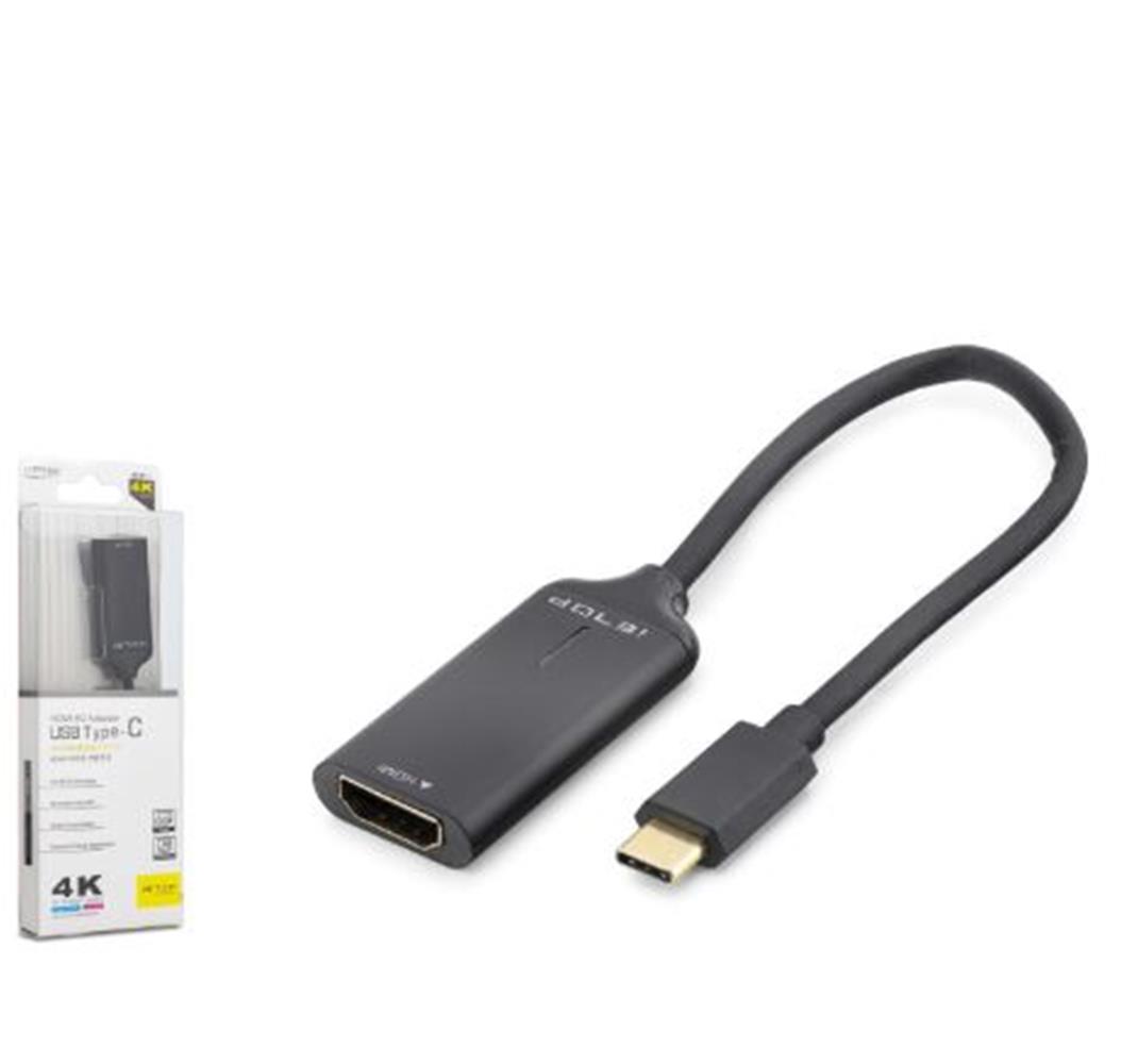 121635 iETOP HDX7898 Type-C to HDMI Görüntü Dönüştürücü 4K 30Hz 20 cm Siyah - Görsel 1