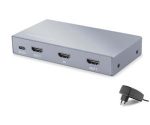 HADRON HDX1428 HDMI Splitter EDID 4K 60 Hz 1 Giriş 2 Çıkış Gri - Görsel 2