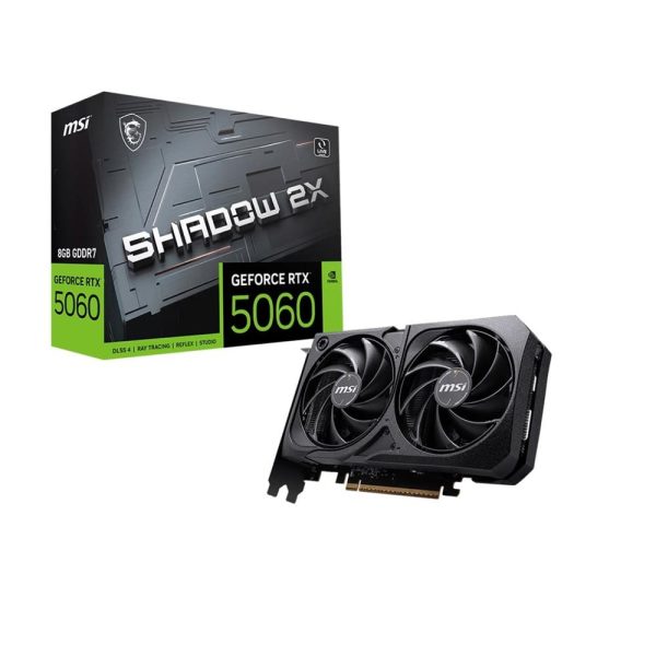 Msi Geforce RTX5060 8GB Shadow 2x GDDR7 128BIT DX12 Gaming Ekran Kartı Çift Fanlı Soğutma