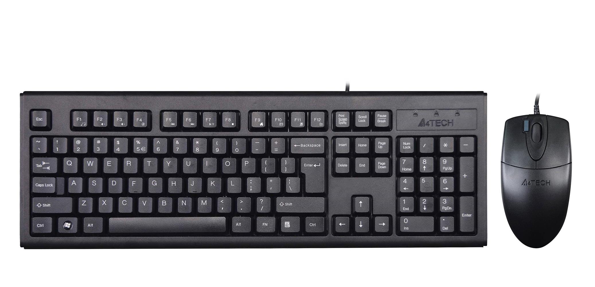 26669 A4 Tech Km-72620D Siyah Q Tr Usb Fn Multimedya Kablolu Set - Görsel 1
