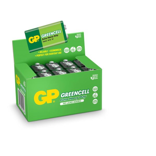 GP Greencel 9V Çinko Pil 10'lu Paket GP1604G-S1