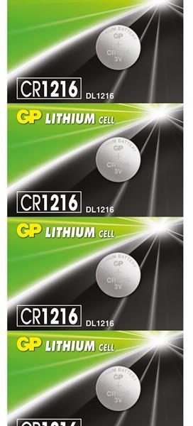Gp CR1216-C5 3V Lityum Düğme Pil 5'li Paket