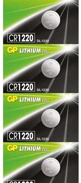 Gp CR1220-C5 3V Lityum Düğme Pil 5'li Paket