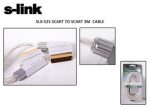 S-link SLX-525 Scart To Scart 3mt Gold Metal Kablo - Görsel 2