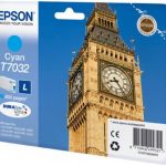 Epson T7032 Cyan Mavi 800 Sayfa Mürekkep Kartuş T70324010