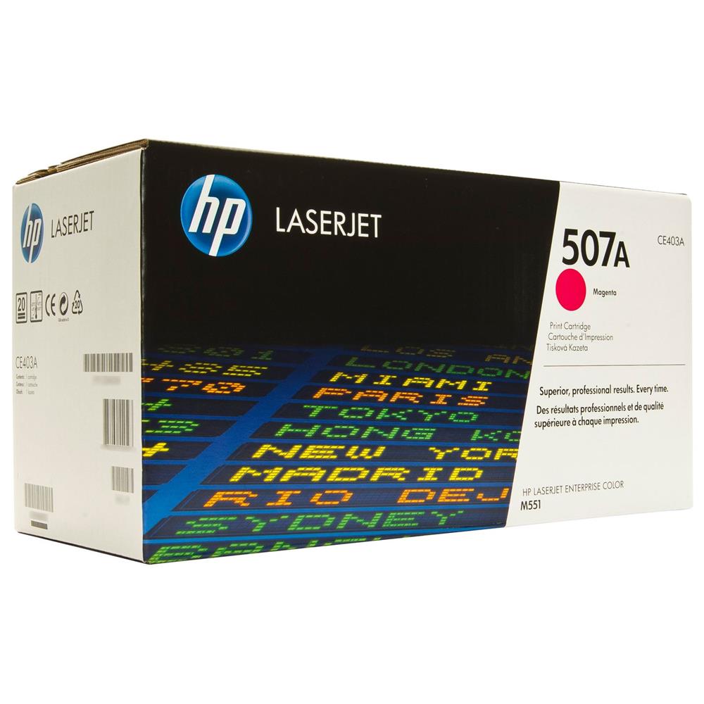 41049 HP 507A Magenta Kırmızı 6.000 Sayfa Toner CE403A - Görsel 1