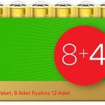 GP G-Tech LR03 AAA Boy Ultra Alkalin İnce Kalem Pil 12'li Paket GP24AU-VS12