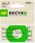 GP AAA 650 mAh Şarjlı İnce Kalem Pil 2'li Paket GP65AAAHCHP-BU2 - Görsel 2
