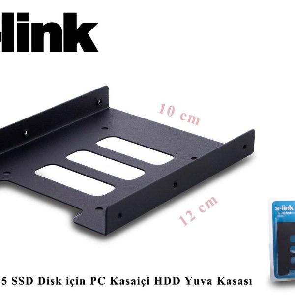 S-link SL-SSD15 Ssd Disk İçin Pc Kasa içi Hdd Yuva Kasası 2,5"-3,5"