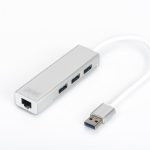 Digitus DA-70250 3 PORT 3.0 + ETHERNET SİYAH