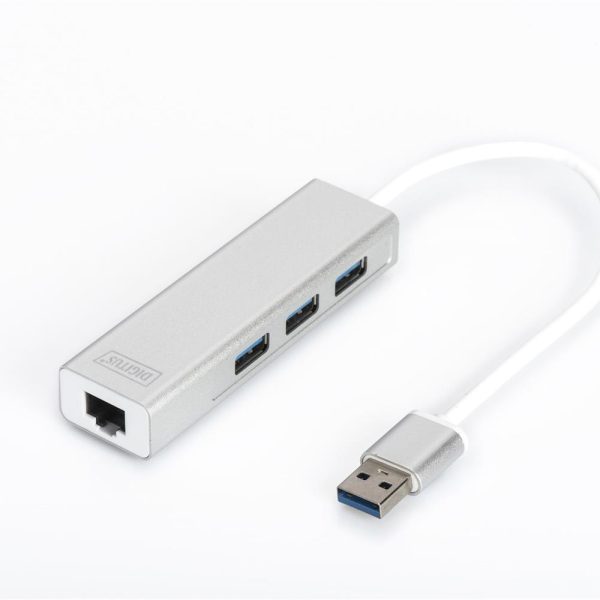Digitus DA-70250 3 PORT 3.0 + ETHERNET SİYAH