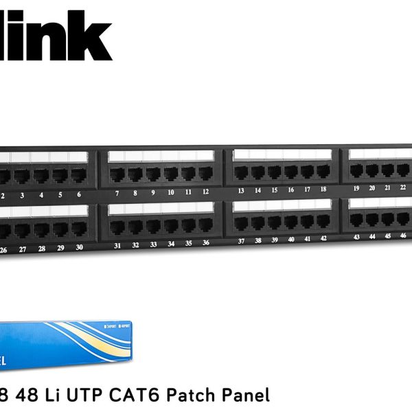 S-link  SL-P648 48 Port Cat6 Utp Patch Panel