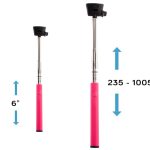 S-link SL-S35 Bluetooth Pembe Selfie Çekim Çubuğu