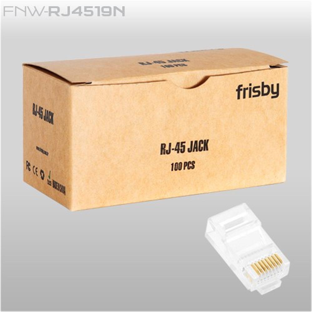 58213 Frisby FNW-RJ4519N cat5 100lü rj45 Konnektör - Görsel 1
