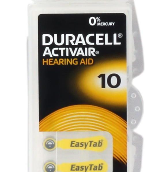 Duracell 10 Numara Düğme Kulaklık Pili İşitme Cihazı İçin 6'lı Paket