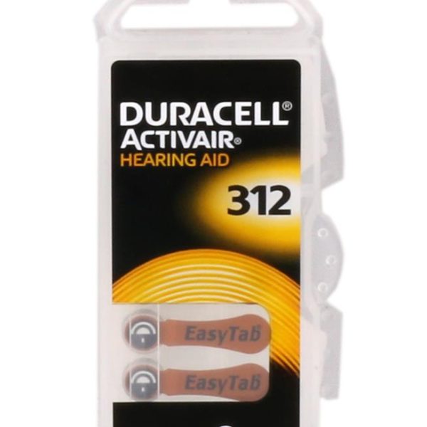 Duracell 312 Numara Düğme Kulaklık Pili İşitme Cihazı İçin 6'lı Paket