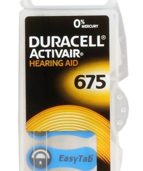 Duracell 675 Numara Düğme Kulaklık Pili İşitme Cihazı İçin 6'lı Paket