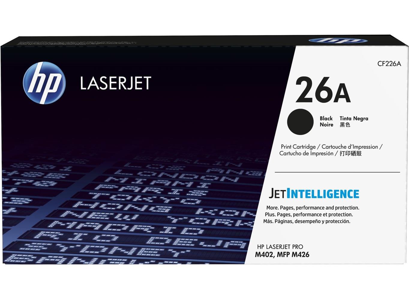 59054 HP 26A Black Siyah 3.100 Sayfa Toner CF226A - Görsel 1