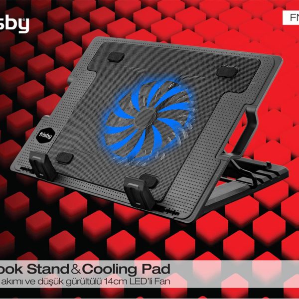 Frisby FNC-35ST Standlı Notebook Soğutucu 1 Port Usb 10"- 17" boyutunda notebooklar için uygundur