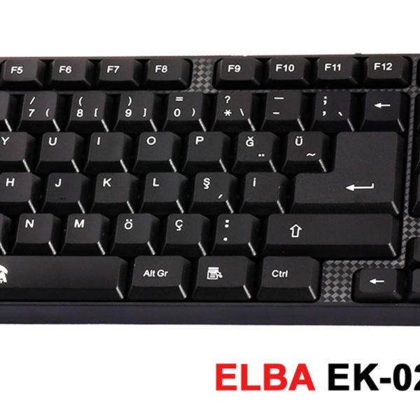 Elba EK-020 F Usb Siyah Türkçe Kablolu Standart Klavye (1.8Mt Kablo Uzunluğu)