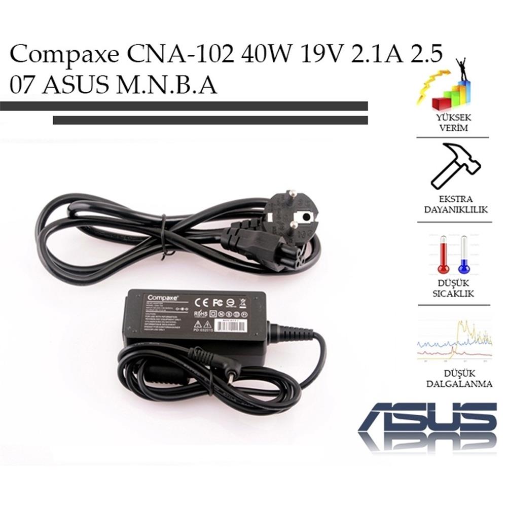 69048 Compaxe CNA-102 40W 19V 2.1A 2.5-07 Asus Adaptör - Görsel 1
