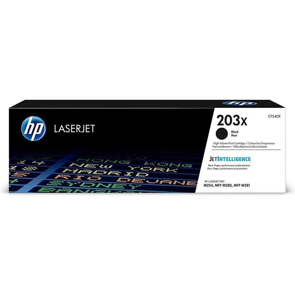71719 HP 203X Black Siyah Yüksek Kapasite 3.200 Sayfa Toner CF540X - Görsel 1